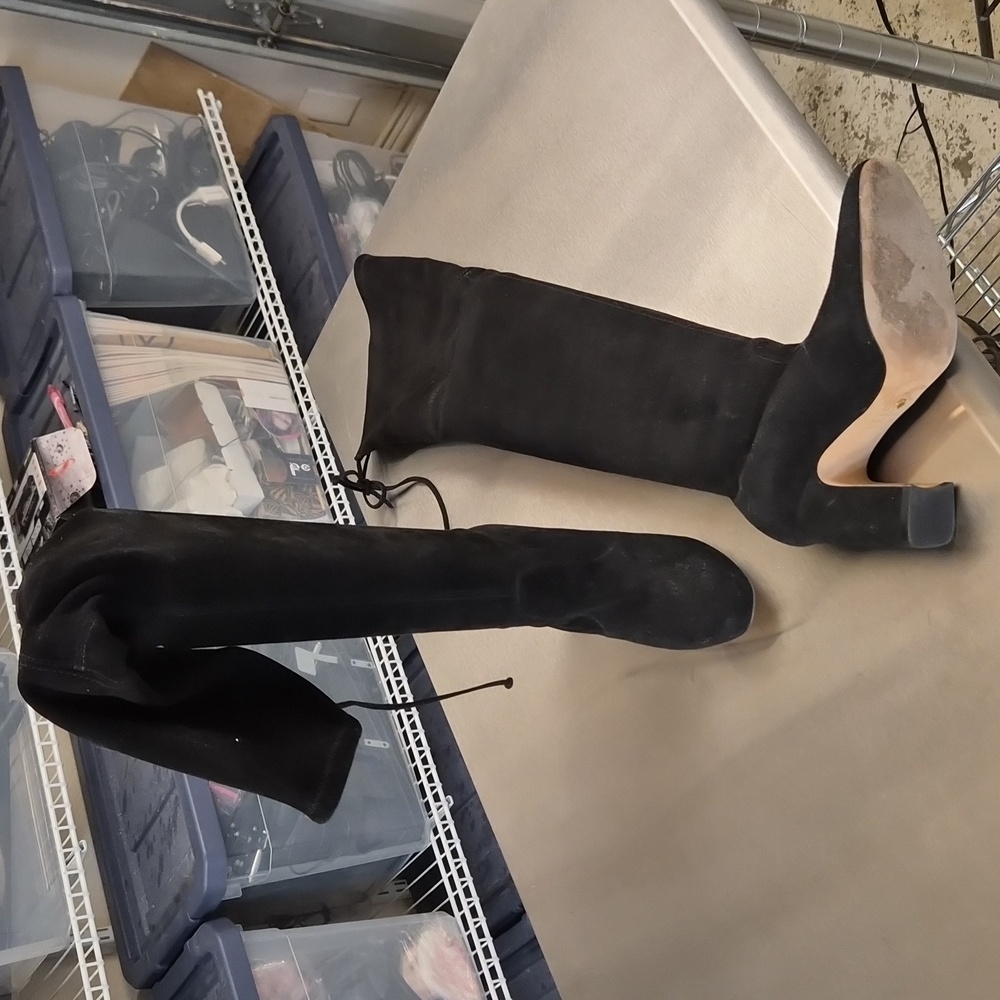 Stuart Weitzman Black Over-the-Knee Boots